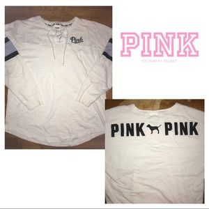 Pink Victoria’s Secret sweatshirt